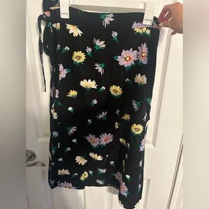 Loft Wrap Midi Skirt Size 2